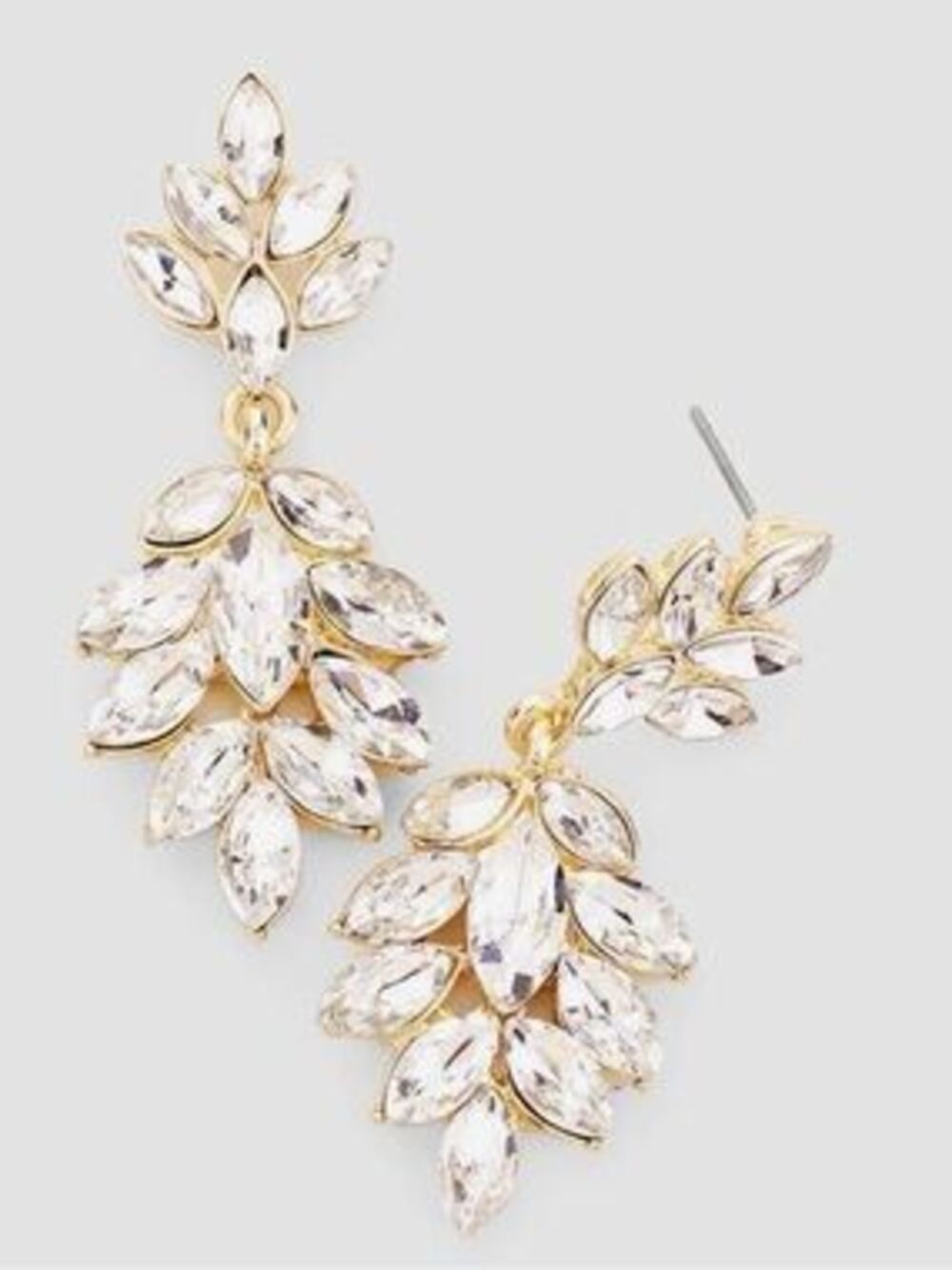 Crystal Cluster Drop Earrings (5595)
